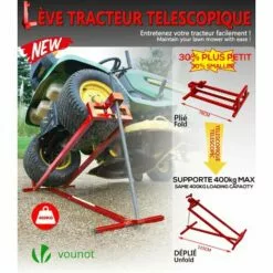 VOUNOT Leve Tracteur Tondeuse Supporte 400 Kg Max -Tondeuse Et Accessoires Boutique 11477857 2