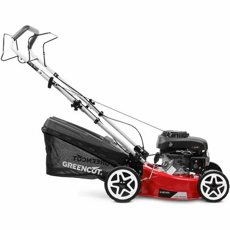 Tondeuse à Gazon à Essence, Moteur 4 Temps 132cc 4.5hp, Largeur De Coupe 41 Cm, Hauteur De Coupe 25-75mm Réglable 7 Positions, Panier 45L, Collecte 2 En 1 - Greencut GLM590X 5 Tondeuse à Gazon à Essence, Moteur 4 Temps 132cc 4.5hp, Largeur De Coupe 41 Cm, Hauteur De Coupe 25-75mm Réglable 7 Positions, Panier 45L, Collecte 2 En 1 - Greencut GLM590X – Image 3