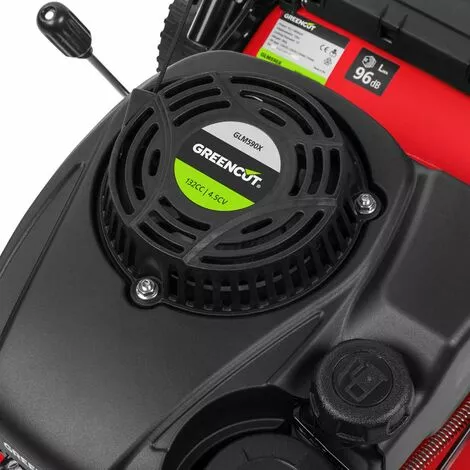 Tondeuse à Gazon à Essence, Moteur 4 Temps 132cc 4.5hp, Largeur De Coupe 41 Cm, Hauteur De Coupe 25-75mm Réglable 7 Positions, Panier 45L, Collecte 2 En 1 - Greencut GLM590X 7 Tondeuse à Gazon à Essence, Moteur 4 Temps 132cc 4.5hp, Largeur De Coupe 41 Cm, Hauteur De Coupe 25-75mm Réglable 7 Positions, Panier 45L, Collecte 2 En 1 - Greencut GLM590X – Image 5