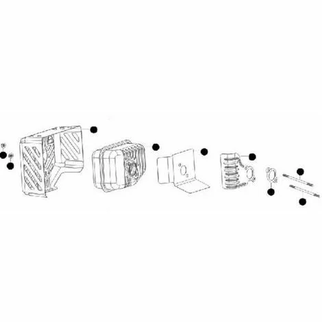 MCCULLOCH Kit Silencieux Moteur Mc Culloch RV150 3 MCCULLOCH Kit Silencieux Moteur Mc Culloch RV150