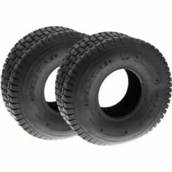 JARDIAFFAIRES Paire De Pneus 4 Plis Dimensions 15x600-6 Pour Tondeuse Autoportée