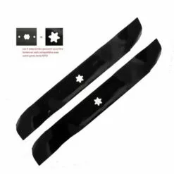 JARDIAFFAIRES Jeu De Lames Mulching Coupe 107cm Pour MTD Et Toro Remplace 742-0616A -Tondeuse Et Accessoires Boutique 14632577 2