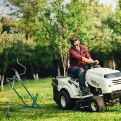Relaxdays Dispositif De Levage Lève Tondeuse, 400 Kg, Dispositif D’inclinaison Continue De Tondeuse, Acier, Vert -Tondeuse Et Accessoires Boutique 18812672 2