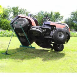 Relaxdays Dispositif De Levage Lève Tondeuse, 400 Kg, Dispositif D’inclinaison Continue De Tondeuse, Acier, Vert -Tondeuse Et Accessoires Boutique 18812672 3