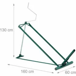 Relaxdays Dispositif De Levage Lève Tondeuse, 400 Kg, Dispositif D’inclinaison Continue De Tondeuse, Acier, Vert -Tondeuse Et Accessoires Boutique 18812672 4