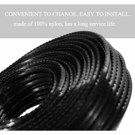 ASUPERMALL Corde de Tondeuse Professionnelle 3.0 mm x 60 m, Nylon Dentelé, Accessoire pour Débroussailleuse et Tondeuse à Gazon 4 ASUPERMALL Corde de Tondeuse Professionnelle 3.0 mm x 60 m, Nylon Dentelé, Accessoire pour Débroussailleuse et Tondeuse à Gazon – Image 2