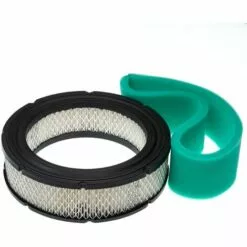 Vhbw Set De Filtres (filtre à Air En Papier, Filtre Mousse) Compatible Avec Briggs & Stratton Vanguard 542477-0114-E1 Moteur Pour Tracteur Tondeuse