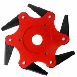 HAPPYSHOPPING Tondeuse Agazon Tete De Lame Asix Feuilles Accessoires De Debroussailleuse Lame En Acier Au Manganese En Alliage Tete De Tondeuse Lame De Coupe A6 Feuilles