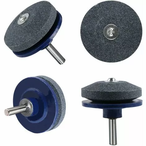 DEVENIRRICHE Lames De Tondeuse à Gazon, 4, Affûteuse, Toute Perceuse à Main Avec Affûteuse De Tondeuse à Gazon (bleu) - Noir 4 DEVENIRRICHE Lames De Tondeuse à Gazon, 4, Affûteuse, Toute Perceuse à Main Avec Affûteuse De Tondeuse à Gazon (bleu) - Noir – Image 2