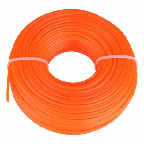 HAPPYSHOPPING Corde De Tonte En Nylon Pour Tondeuse A Gazon Ronde De 2,4 Mm (50 M) 3 HAPPYSHOPPING Corde De Tonte En Nylon Pour Tondeuse A Gazon Ronde De 2,4 Mm (50 M)