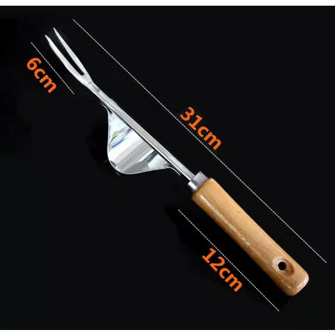 ASUPERMALL Manuel Bois Fourchette Sarclage En Acier Inoxydable Poignee Creuser Outil De Suppression De Transplantation Racine Outil 6 ASUPERMALL Manuel Bois Fourchette Sarclage En Acier Inoxydable Poignee Creuser Outil De Suppression De Transplantation Racine Outil – Image 4