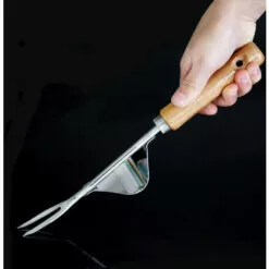 ASUPERMALL Manuel Bois Fourchette Sarclage En Acier Inoxydable Poignee Creuser Outil De Suppression De Transplantation Racine Outil 11 ASUPERMALL Manuel Bois Fourchette Sarclage En Acier Inoxydable Poignee Creuser Outil De Suppression De Transplantation Racine Outil -Tondeuse Et Accessoires Boutique 29980957 5