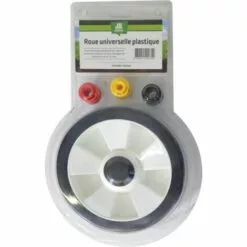 JR MOTOCULTURE Roue De Tondeuse Universelle 200 Mm Avec 4 Bagues De Réduction ROU0003 JR