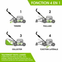 Tondeuse Thermique Tractée 53cm 224cc 2.800 Trs/min 7cv Moteur De Marque 4 Temps 60l Réglage Central 30-80mm, Capot En Tôle En Acier, 4 En 1 - 21224 POWER De Brast 10 Tondeuse Thermique Tractée 53cm 224cc 2.800 Trs/min 7cv Moteur De Marque 4 Temps 60l Réglage Central 30-80mm, Capot En Tôle En Acier, 4 En 1 - 21224 POWER De Brast -Tondeuse Et Accessoires Boutique 32162606 4