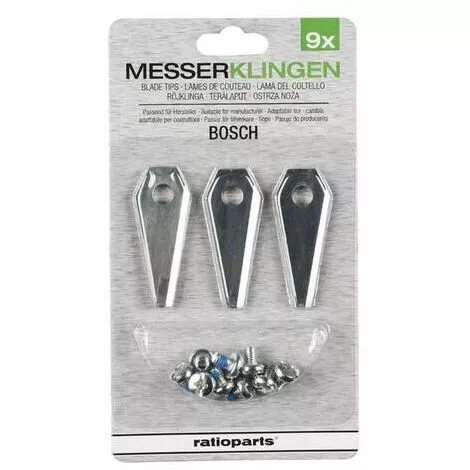 Lames et Vis pour Tondeuse Robotisée Ratioparts - 18 Pièces | Accessoire Tondeuse 4 Lames et Vis pour Tondeuse Robotisée Ratioparts - 18 Pièces | Accessoire Tondeuse – Image 2