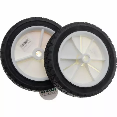 JARDIAFFAIRES Lot De 2 Roues Pour Tondeuse à Gazon Diamètre 150mm Alésage 12.7mm 4 JARDIAFFAIRES Lot De 2 Roues Pour Tondeuse à Gazon Diamètre 150mm Alésage 12.7mm – Image 2