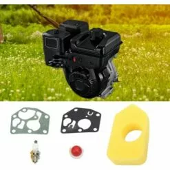 LangRay Filtre à Air Coton Set Pièces De Rechange Pour Tondeuse à Gazon 1 Filtre à Air 1 Bougie D'allumage 2 Entretoises 1 Ampoule D'amorçage Pour Kit D'entretien Briggs & Stratton 3.5hp Et 3,75hp -Tondeuse Et Accessoires Boutique 35675614 4