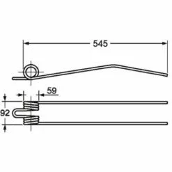 LEM SELECT Dent De Faneuse Adaptable DEUTZ FAHR 1660.0420