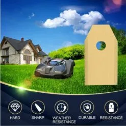 AIDUCHO Couteau Lame Titane 45pièces, Lame Robot Tondeuse à Gazon Avec Vis, Convient Aux Lames Tondeuse Robot De Différentes Marques Et Modèles, Pièces Et Accessoires Tondeuses à Gazon. -Tondeuse Et Accessoires Boutique 36739221 3