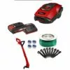 Einhell Robot Tondeuse FREELEXO 500 BT Power X-Change + Coupe Bordure GC-CT 18/25 Li P Solo (18 V, Surface 500m2, Application Bluetooth) Livré Avec Kit D'installation, Batterie 2,5Ah Et Chargeur -Tondeuse Et Accessoires Boutique 36889392 1