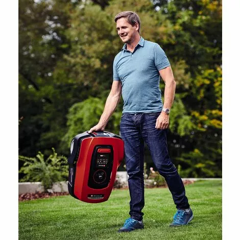 Einhell Robot Tondeuse FREELEXO 500 BT Power X-Change + Coupe Bordure GC-CT 18/25 Li P Solo (18 V, Surface 500m2, Application Bluetooth) Livré Avec Kit D'installation, Batterie 2,5Ah Et Chargeur 4 Einhell Robot Tondeuse FREELEXO 500 BT Power X-Change + Coupe Bordure GC-CT 18/25 Li P Solo (18 V, Surface 500m2, Application Bluetooth) Livré Avec Kit D'installation, Batterie 2,5Ah Et Chargeur – Image 2