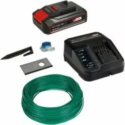 Einhell Kit D'installation 500m² Pour Robot-Tondeuse FREELEXO (Jusqu'à 500m², 3 Lames, 130m Câble Périphérique) Livré Avec Batterie 2,5Ah Et Chargeur