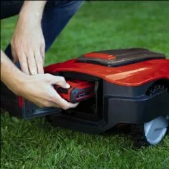 Einhell Robot Tondeuse FREELEXO 800 LCD BT Solo Power X-Change (18 V, 800 M², Application Bluetooth, écran LCD) Livré Avec Kit D'installation. Livré Sans Batterie Ni Chargeur -Tondeuse Et Accessoires Boutique 37014976 3