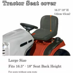 ASUPERMALL Housse De Siege De Tondeuse A Gazon Housse De Siege De Tracteur Heavy Duty Rembourre 600D Oxford Material Gris, Gris -Tondeuse Et Accessoires Boutique 37236067 3