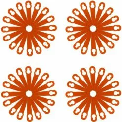 LANGRAY 120 Pièces Accessoires De Lames En Plastique De Remplacement Pour STIHL Polycut 2-2 FSA 45 Tondeuse à Gazon Coupe-herbe