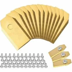 ABCRITAL Lames De Couteau En Titane, Couteau De Tondeuse À Gazon Robot Pour Toutes Les Vis De Tondeuse À Gazon Robot Husqvarna Automower -Tondeuse Et Accessoires Boutique 38079051 2