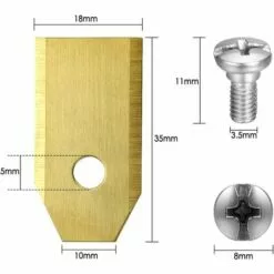 ABCRITAL Lames De Couteau En Titane, Couteau De Tondeuse À Gazon Robot Pour Toutes Les Vis De Tondeuse À Gazon Robot Husqvarna Automower -Tondeuse Et Accessoires Boutique 38079051 4