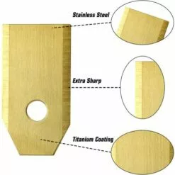 ABCRITAL Lames De Couteau En Titane, Couteau De Tondeuse À Gazon Robot Pour Toutes Les Vis De Tondeuse À Gazon Robot Husqvarna Automower -Tondeuse Et Accessoires Boutique 38079051 5