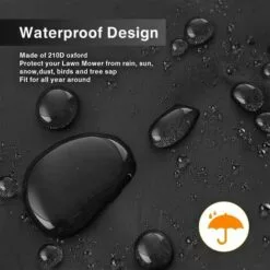 TANABATA Housse Pour Tondeuse à Gazon, étanche, Anti-poussière Et Anti-UV, En 190T, Avec Cordon De Serrage Et Sac De Rangement Pour Extérieur/intérieur - 193 X 63,5 X 112 Cm -Tondeuse Et Accessoires Boutique 42414487 3