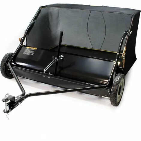 WILTEC Balai Ramasseur Balayeuse Tondeuse Autoportée Largeur 120cm Et Roues En Caoutchouc 266x60,3cm 3 WILTEC Balai Ramasseur Balayeuse Tondeuse Autoportée Largeur 120cm Et Roues En Caoutchouc 266x60,3cm