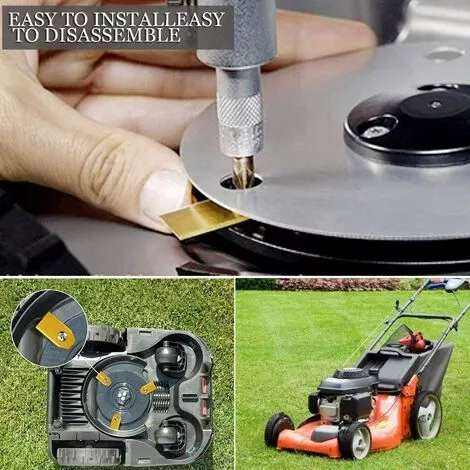 DENUOTOP Lames De Couteau En Titane 30 X Lames De Rechange Robot Tondeuse Pour Tous Les Tondeuses De Jardin Automower Husqvarna Gardena Yard Force Automower Robuste 6 DENUOTOP Lames De Couteau En Titane 30 X Lames De Rechange Robot Tondeuse Pour Tous Les Tondeuses De Jardin Automower Husqvarna Gardena Yard Force Automower Robuste – Image 4