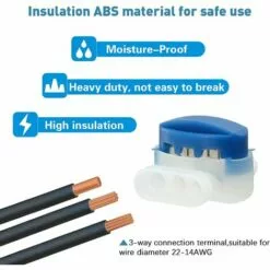 Lot De 20 Connecteurs De Câble Remplis Des Résines Pour Robot Tondeuse Betterlife，Original Connecteurs 314 Pour Robot Tondeuse（bleu） -Tondeuse Et Accessoires Boutique 48880860 4