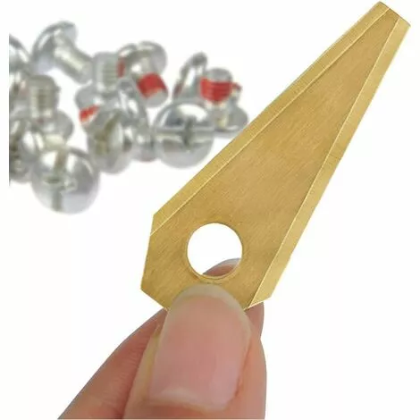 Betterlife 30pcs Lames De Rechange Pour Bosch Titane Accessoires Pour Tondeuses Robot+ 30pcs Vis 5 Betterlife 30pcs Lames De Rechange Pour Bosch Titane Accessoires Pour Tondeuses Robot+ 30pcs Vis – Image 3