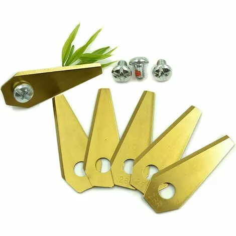 Betterlife 30pcs Lames De Rechange Pour Bosch Titane Accessoires Pour Tondeuses Robot+ 30pcs Vis 7 Betterlife 30pcs Lames De Rechange Pour Bosch Titane Accessoires Pour Tondeuses Robot+ 30pcs Vis – Image 5
