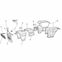 LEM SELECT Ressort De Calandre 4950423 Adaptable FIAT (Lot De 2)