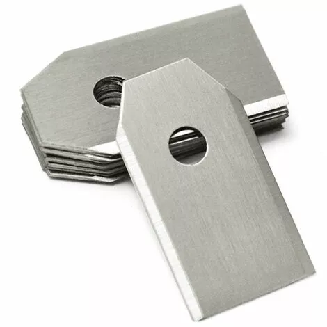 ZHUOXUAN Lames De Rechange En Titane Pour Tous Les Tondeuses De Jardin Automower Husqvarna/Gardena/Yard Force/Automower, Robuste (3.1 G / 0.75 Mm) Avec Vis 4 ZHUOXUAN Lames De Rechange En Titane Pour Tous Les Tondeuses De Jardin Automower Husqvarna/Gardena/Yard Force/Automower, Robuste (3.1 G / 0.75 Mm) Avec Vis – Image 2