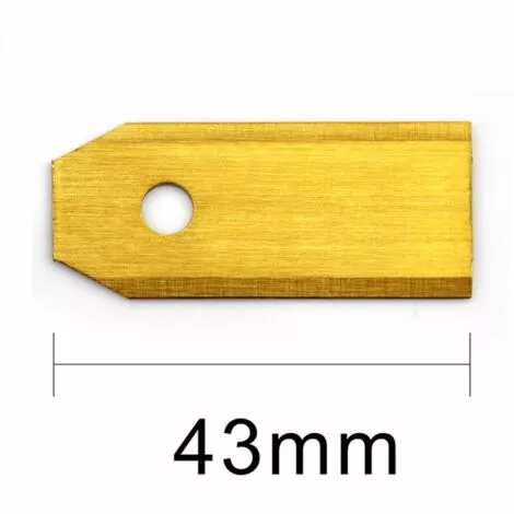 ZHUOXUAN 30pcs Lame De Tondeuse à Gazon Avec 30pcs Vis Lame De Rechange En Titane Pour Tondeuse Husqvarna-43*18*0.75MM 4 ZHUOXUAN 30pcs Lame De Tondeuse à Gazon Avec 30pcs Vis Lame De Rechange En Titane Pour Tondeuse Husqvarna-43*18*0.75MM – Image 2