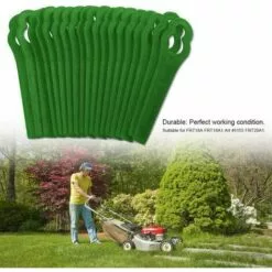 LITZEE 60 Pcs Green Plastic Edge Trimmer,Plastic Lawnmower Blades,Plastic Trimmer Blades,Lawn Mower Accessories 11 LITZEE 60 Pcs Green Plastic Edge Trimmer,Plastic Lawnmower Blades,Plastic Trimmer Blades,Lawn Mower Accessories -Tondeuse Et Accessoires Boutique 51552679 5
