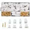 LITZEE 380PCS 2.8mm Automobile Connecteur Kit 2 3 4 6 Broches Automobile Fil Électrique Connecteurs Kit Pour Moto Moto Voiture Camion Scooter Bateaux Électrique Instruments -Tondeuse Et Accessoires Boutique 51552709 1