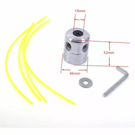 LITZEE 2PCS Tête De Débroussailleuse Aluminium Fils Tête Coupe-bordure Universelle Avec Tête Fil Nylon Pour Accessoires De Tondeuse à Gazon 4 LITZEE 2PCS Tête De Débroussailleuse Aluminium Fils Tête Coupe-bordure Universelle Avec Tête Fil Nylon Pour Accessoires De Tondeuse à Gazon – Image 2