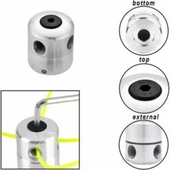 LITZEE 2PCS Tête De Débroussailleuse Aluminium Fils Tête Coupe-bordure Universelle Avec Tête Fil Nylon Pour Accessoires De Tondeuse à Gazon 9 LITZEE 2PCS Tête De Débroussailleuse Aluminium Fils Tête Coupe-bordure Universelle Avec Tête Fil Nylon Pour Accessoires De Tondeuse à Gazon -Tondeuse Et Accessoires Boutique 51553783 3