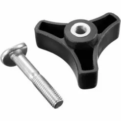 LITZEE Tondeuse à Vis Nut Triple Angle Poignée Bouton écrou Boulon Outils De Matériel De Pièces De Rechange En Plastique Tête En Forme D'étoile Poignée De Serrage Bouton Filetage Femelle Vis De Pouce Noir -Tondeuse Et Accessoires Boutique 51553798 4