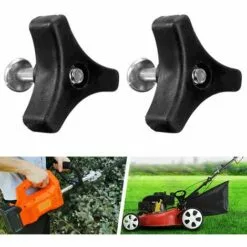 LITZEE Tondeuse à Vis Nut Triple Angle Poignée Bouton écrou Boulon Outils De Matériel De Pièces De Rechange En Plastique Tête En Forme D'étoile Poignée De Serrage Bouton Filetage Femelle Vis De Pouce Noir -Tondeuse Et Accessoires Boutique 51553798 5