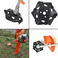 LITZEE Tête De Débroussailleuse à Bordure Ronde En Acier Carbone Noir Pour Tondeuse à Gazon Accessoire Pour Jardin, Pelouse, Ferme 10 LITZEE Tête De Débroussailleuse à Bordure Ronde En Acier Carbone Noir Pour Tondeuse à Gazon Accessoire Pour Jardin, Pelouse, Ferme -Tondeuse Et Accessoires Boutique 51557055 4