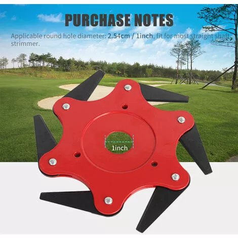 LIFCAUSAL Tête De Coupe Débroussailleuse Tête De Tondeuse à Gazon Extérieure 65Mn Acier Tête De Coupe-herbe Outil De Désherbage Extra Heavy Duty Remplacement Pour Coupe-bordures 7 LIFCAUSAL Tête De Coupe Débroussailleuse Tête De Tondeuse à Gazon Extérieure 65Mn Acier Tête De Coupe-herbe Outil De Désherbage Extra Heavy Duty Remplacement Pour Coupe-bordures – Image 5