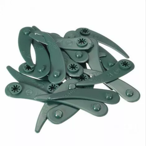 DONTODENT Lot De 25 Lames En Plastique Pour Tondeuse à Gazon, Agriculture, Foresterie, Jardinage, Accessoire De Rechange Pour Tondeuse à Gazon -dent Plate 4 DONTODENT Lot De 25 Lames En Plastique Pour Tondeuse à Gazon, Agriculture, Foresterie, Jardinage, Accessoire De Rechange Pour Tondeuse à Gazon -dent Plate – Image 2